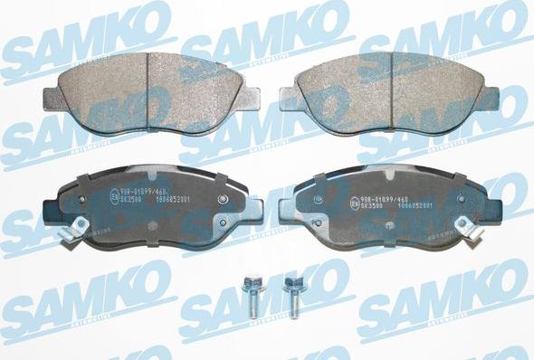 Samko 5SP2001 - Kit de plaquettes de frein, frein à disque cwaw.fr