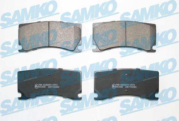 Samko 5SP2003 - Kit de plaquettes de frein, frein à disque cwaw.fr