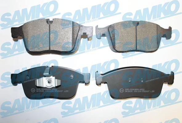 Samko 5SP2007 - Kit de plaquettes de frein, frein à disque cwaw.fr