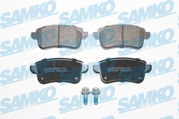 Samko 5SP2014 - Kit de plaquettes de frein, frein à disque cwaw.fr