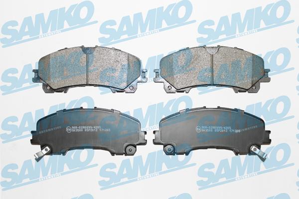 Samko 5SP2012 - Kit de plaquettes de frein, frein à disque cwaw.fr