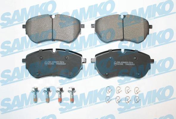 Samko 5SP2021 - Kit de plaquettes de frein, frein à disque cwaw.fr