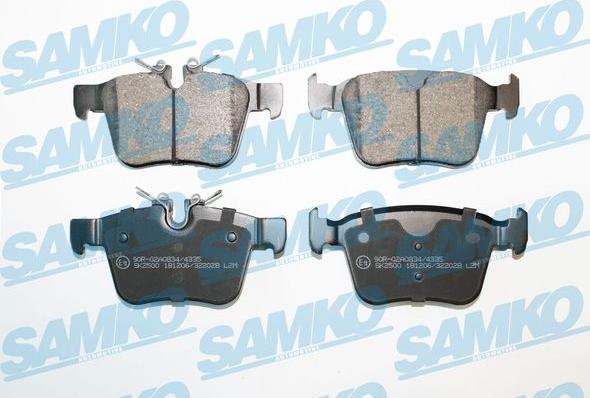 Samko 5SP2028 - Kit de plaquettes de frein, frein à disque cwaw.fr