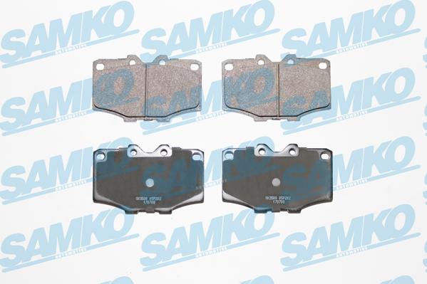 Samko 5SP202 - Kit de plaquettes de frein, frein à disque cwaw.fr