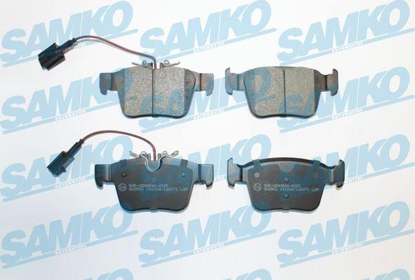 Samko 5SP2071 - Kit de plaquettes de frein, frein à disque cwaw.fr