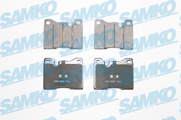 Samko 5SP207 - Kit de plaquettes de frein, frein à disque cwaw.fr