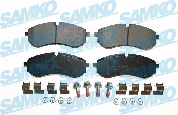 Samko 5SP2196 - Kit de plaquettes de frein, frein à disque cwaw.fr