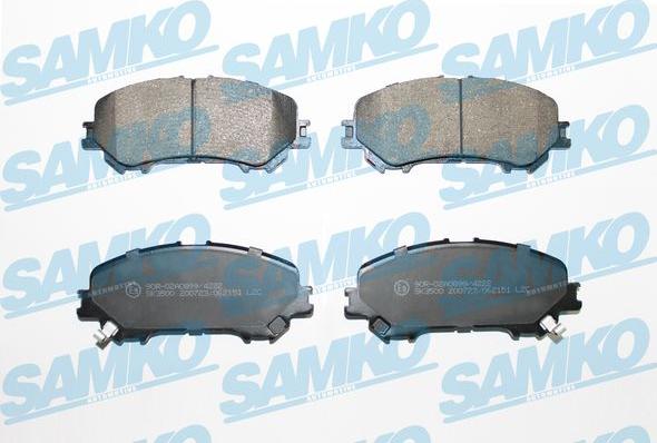 Samko 5SP2151 - Kit de plaquettes de frein, frein à disque cwaw.fr