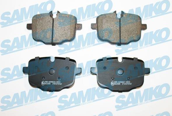 Samko 5SP2161 - Kit de plaquettes de frein, frein à disque cwaw.fr