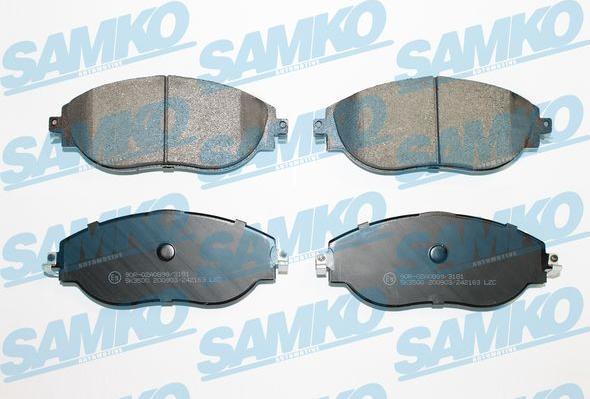 Samko 5SP2163 - Kit de plaquettes de frein, frein à disque cwaw.fr