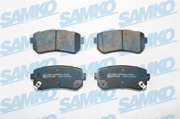 Samko 5SP2103 - Kit de plaquettes de frein, frein à disque cwaw.fr