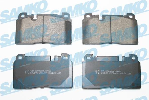 Samko 5SP2118 - Kit de plaquettes de frein, frein à disque cwaw.fr