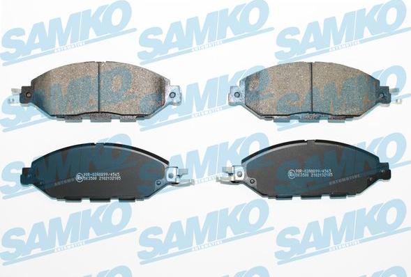 Samko 5SP2185 - Kit de plaquettes de frein, frein à disque cwaw.fr