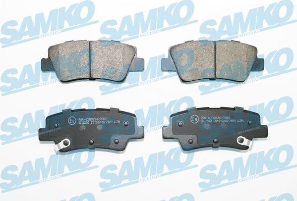 Samko 5SP2181 - Kit de plaquettes de frein, frein à disque cwaw.fr