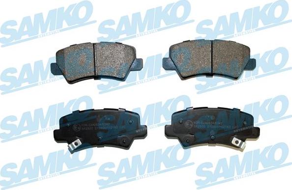 Samko 5SP2182 - Kit de plaquettes de frein, frein à disque cwaw.fr