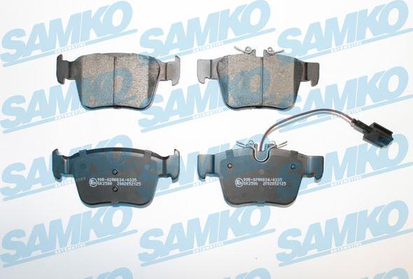 Samko 5SP2125 - Kit de plaquettes de frein, frein à disque cwaw.fr