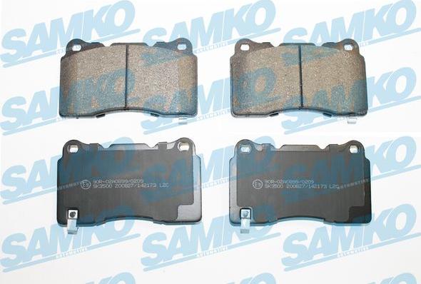 Samko 5SP2173 - Kit de plaquettes de frein, frein à disque cwaw.fr