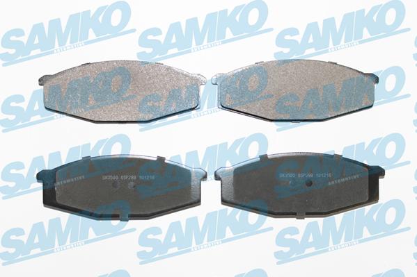 Samko 5SP289 - Kit de plaquettes de frein, frein à disque cwaw.fr