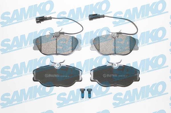 Samko 5SP286 - Kit de plaquettes de frein, frein à disque cwaw.fr