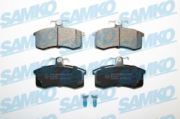 Samko 5SP288 - Kit de plaquettes de frein, frein à disque cwaw.fr