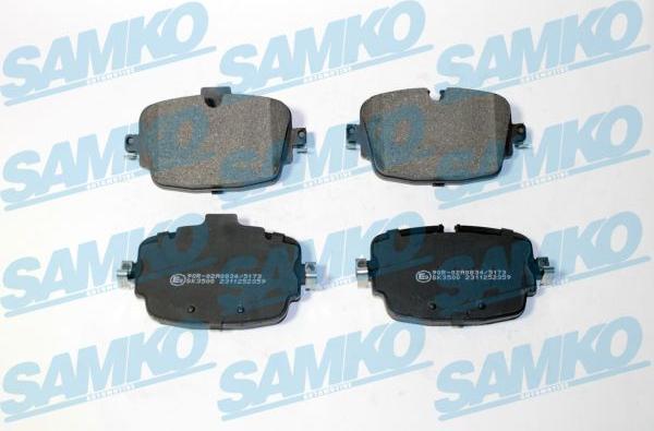 Samko 5SP2359 - Kit de plaquettes de frein, frein à disque cwaw.fr