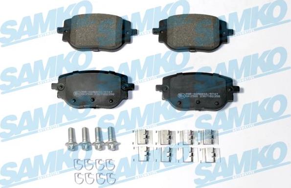 Samko 5SP2358 - Kit de plaquettes de frein, frein à disque cwaw.fr