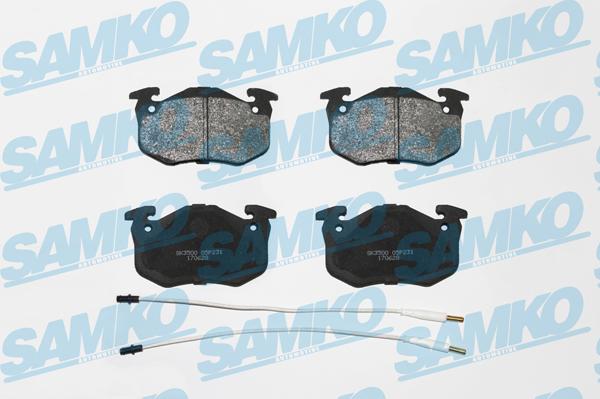 Samko 5SP231 - Kit de plaquettes de frein, frein à disque cwaw.fr