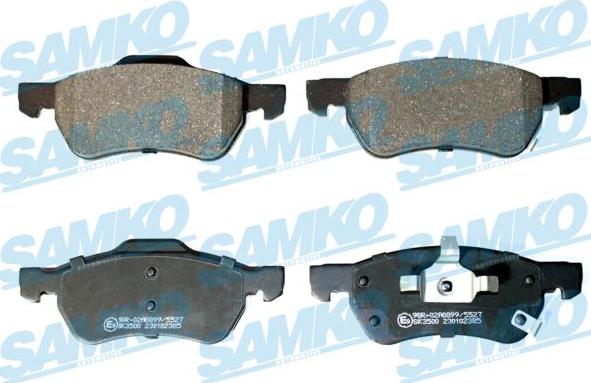 Samko 5SP2385 - Kit de plaquettes de frein, frein à disque cwaw.fr