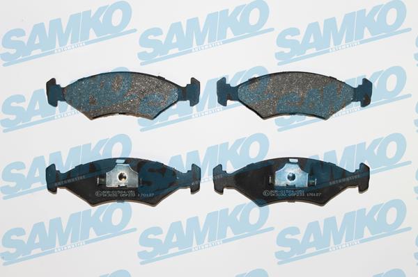 Samko 5SP233 - Kit de plaquettes de frein, frein à disque cwaw.fr