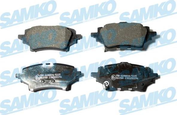 Samko 5SP2296 - Kit de plaquettes de frein, frein à disque cwaw.fr