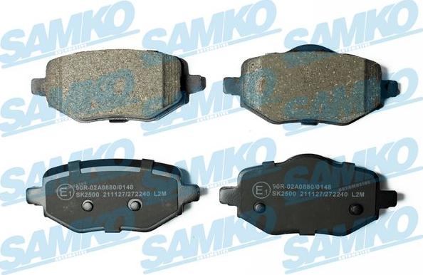 Samko 5SP2240 - Kit de plaquettes de frein, frein à disque cwaw.fr