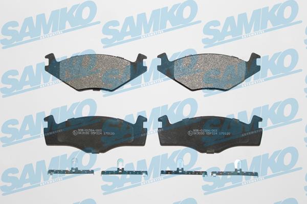 Samko 5SP224 - Kit de plaquettes de frein, frein à disque cwaw.fr