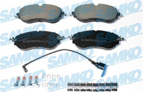 Samko 5SP2259AK - Kit de plaquettes de frein, frein à disque cwaw.fr