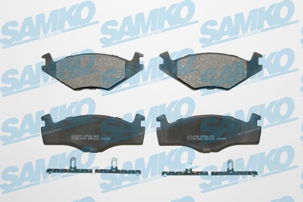 Samko 5SP225 - Kit de plaquettes de frein, frein à disque cwaw.fr