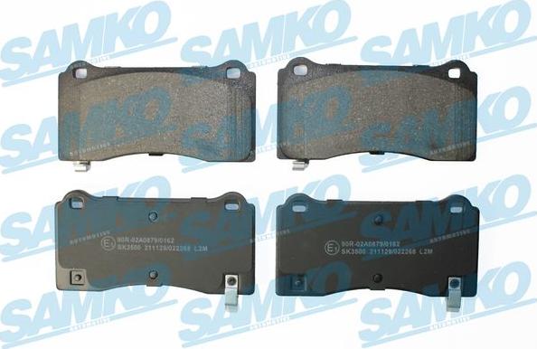 Samko 5SP2268 - Kit de plaquettes de frein, frein à disque cwaw.fr