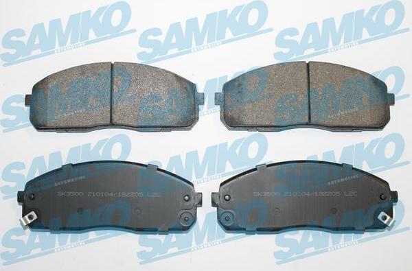 Samko 5SP2205 - Kit de plaquettes de frein, frein à disque cwaw.fr