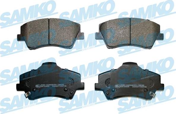 Samko 5SP2218 - Kit de plaquettes de frein, frein à disque cwaw.fr