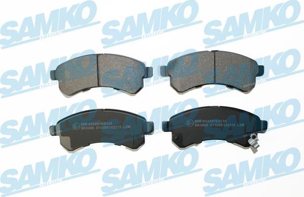 Samko 5SP2213 - Kit de plaquettes de frein, frein à disque cwaw.fr