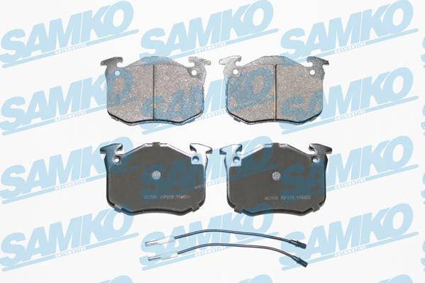 Samko 5SP228 - Kit de plaquettes de frein, frein à disque cwaw.fr