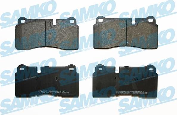 Samko 5SP2235 - Kit de plaquettes de frein, frein à disque cwaw.fr