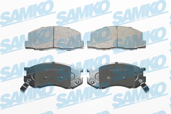 Samko 5SP270 - Kit de plaquettes de frein, frein à disque cwaw.fr