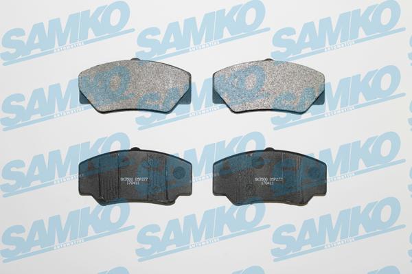 Samko 5SP277 - Kit de plaquettes de frein, frein à disque cwaw.fr