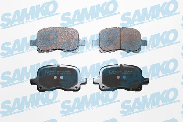 Samko 5SP768 - Kit de plaquettes de frein, frein à disque cwaw.fr