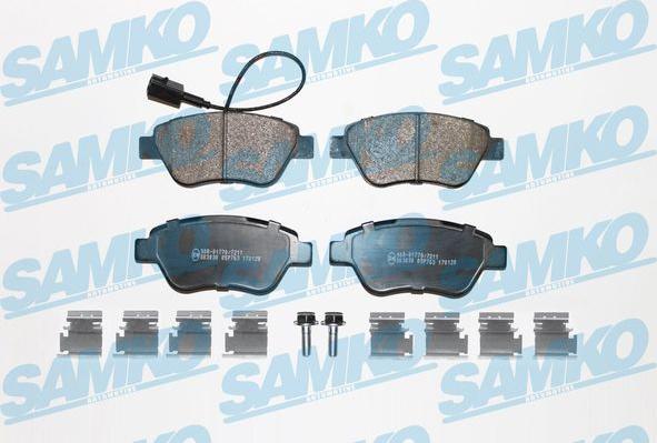 Samko 5SP763K - Kit de plaquettes de frein, frein à disque cwaw.fr