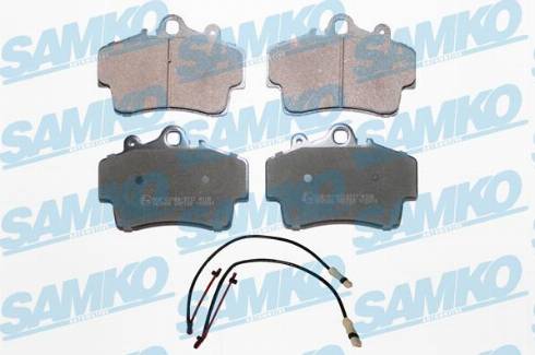 Samko 5SP722A - Kit de plaquettes de frein, frein à disque cwaw.fr