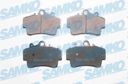 Samko 5SP722 - Kit de plaquettes de frein, frein à disque cwaw.fr