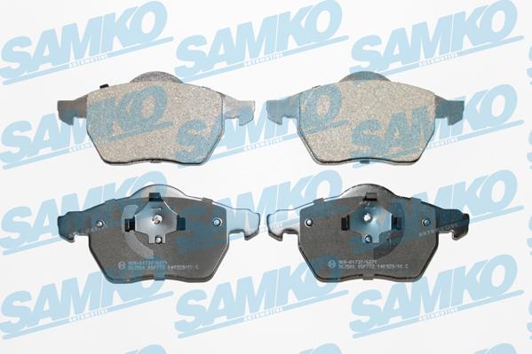 Samko 5SP772 - Kit de plaquettes de frein, frein à disque cwaw.fr