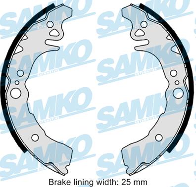 Samko 89010 - Jeu de mâchoires de frein cwaw.fr