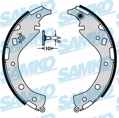 Samko 89170 - Jeu de mâchoires de frein cwaw.fr