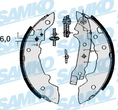 Samko 84320 - Jeu de mâchoires de frein cwaw.fr